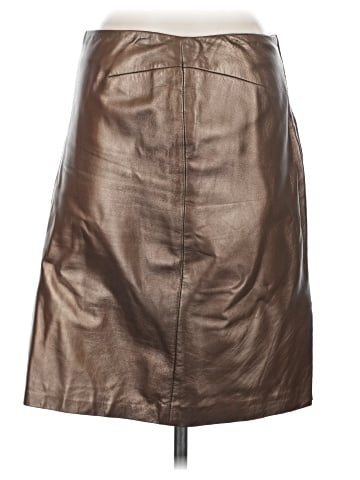 Saks Fifth Avenue Leather Skirt (view 1)