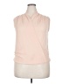 Buttons 100% Polyester Pink Sleeveless Blouse Size L - photo 1