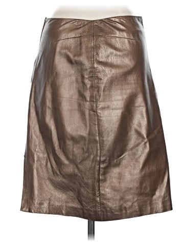 Saks Fifth Avenue Leather Skirt (view 2)