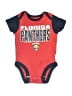 NHL Color Block Red Short Sleeve Onesie Size 0-3 mo - photo 1