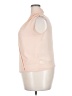 Buttons 100% Polyester Pink Sleeveless Blouse Size L - photo 5