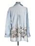 Zara 100% Polyester Blue Long Sleeve Blouse Size M - photo 2
