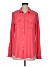 Ann Taylor LOFT 100% Polyester Color Block Pink Long Sleeve Blouse Size M - photo 1