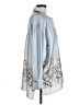 Zara 100% Polyester Blue Long Sleeve Blouse Size M - photo 4