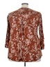 Beacon Brown 3/4 Sleeve Blouse Size 3X - photo 2