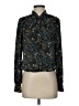 Evereve 100% Polyester Paisley Black Long Sleeve Blouse Size XS - photo 1