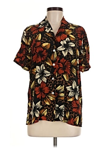 City Silk Short Sleeve Silk Top (view 1)