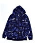 Unbranded Print Blue Zip Up Hoodie Size 14 - photo 1