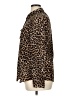 BCBGMAXAZRIA 100% Polyester Animal Print Brown Long Sleeve Blouse Size XL - photo 5
