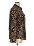 BCBGMAXAZRIA 100% Polyester Animal Print Brown Long Sleeve Blouse Size XL - photo 4