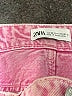 Zara Hearts Pink Denim Shorts Size 4 - photo 3