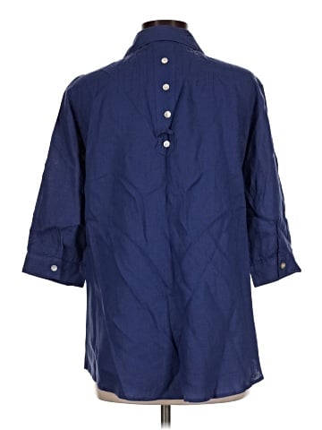 JSONG Collection 3/4 Sleeve Button-Down Shirt (view 2)