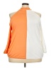 Culture Code Color Block Orange 3/4 Sleeve Blouse Size 3X - photo 1
