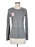 Nike 100% Polyester Gray Long Sleeve T-Shirt Size S - photo 1