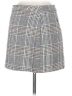 H&M 100% Polyester Plaid Gray Casual Skirt Size M - photo 1
