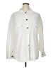 Unbranded 100% Polyester Solid Ivory Long Sleeve Blouse Size XL - photo 1