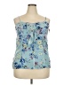 Xhilaration 100% Polyester Blue Sleeveless Blouse Size XXL - photo 1