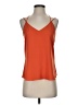 Trouve 100% Polyester Orange Sleeveless Top Size XS - photo 1