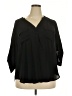 Torrid 100% Polyester Black 3/4 Sleeve T-Shirt Size 2X Plus (2) - photo 1