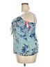 Xhilaration 100% Polyester Blue Sleeveless Blouse Size XXL - photo 5
