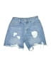 Shein Blue Denim Shorts Size 26 waist - photo 1