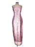 LoveShackFancy 100% Polyester Metallic Pink Cocktail Dress Size 12 - photo 1
