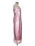 LoveShackFancy 100% Polyester Metallic Pink Cocktail Dress Size 12 - photo 4