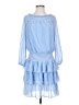 MICHAEL Michael Kors 100% Polyester Stripes Blue Casual Dress Size S - photo 1