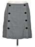 Ann Taylor LOFT Outlet Chevron-herringbone Gray Formal Skirt Size 8 - photo 1