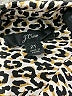 J.Crew 100% Silk Animal Print Gold Long Sleeve Silk Top Size 2 (tall) - photo 4