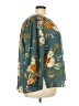 Fun2Fun 100% Polyester Floral Teal 3/4 Sleeve Blouse Size 3X - photo 4