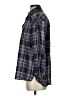Max Studio 100% Rayon Plaid Blue Long Sleeve Button-Down Shirt Size S - photo 5