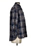 Max Studio 100% Rayon Plaid Blue Long Sleeve Button-Down Shirt Size S - photo 4