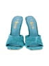 She & In Color Block Teal Sandals Size 5 1/2 - photo 2