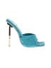 She & In Color Block Teal Sandals Size 5 1/2 - photo 1