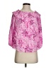 Lilly Pulitzer 100% Polyester Pink 3/4 Sleeve Blouse Size S - photo 1
