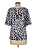 Harper Animal Print Gray Short Sleeve Blouse Size M - photo 2