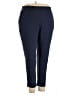 Woman Within Solid Blue Active Pants Size 22 (1X) - photo 1