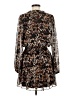 Socialite 100% Polyester Animal Print Brown Casual Dress Size M - photo 2
