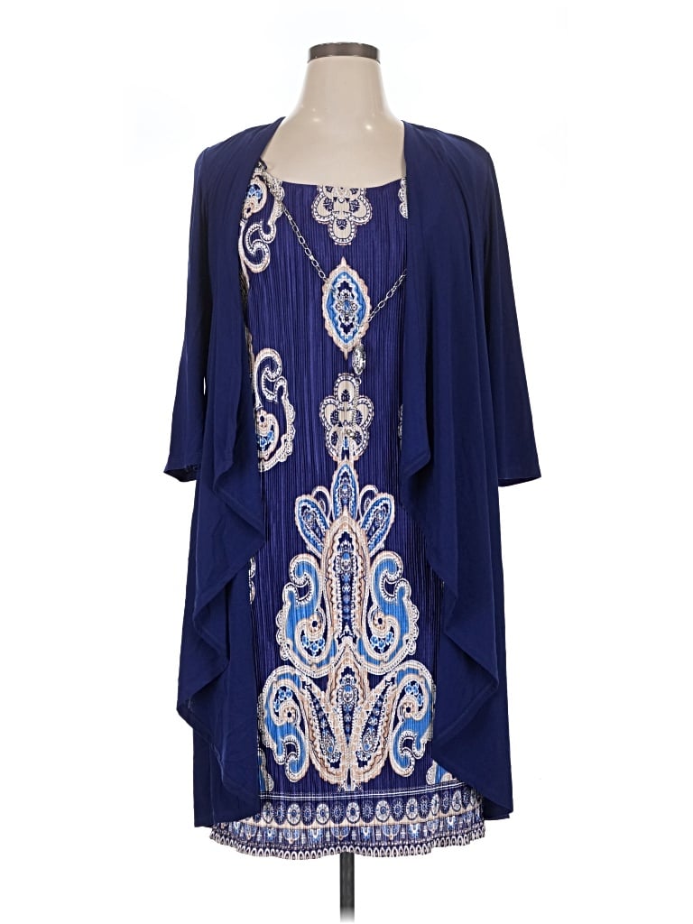 Pre-owned R & M Richards Casual Dress In Blue