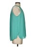 BCBGMAXAZRIA 100% Polyester Teal Sleeveless Blouse Size S - photo 4