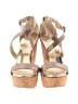 Jimmy Choo Tan Gold Wedges Size EU 37 1/2 (estimated) - photo 2
