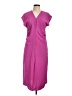 Zara 100% Polyester Solid Pink Casual Dress Size L - photo 1