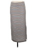 Ann Taylor LOFT Stripes Gray Casual Skirt Size S - photo 1