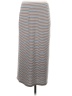 Ann Taylor LOFT Stripes Gray Casual Skirt Size S - photo 2