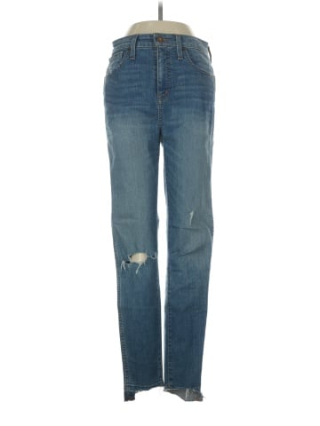 Madewell Curvy High-Rise Skinny Jeans: Drop Step-Hem Edition (view 1)