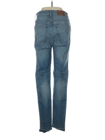 Madewell Curvy High-Rise Skinny Jeans: Drop Step-Hem Edition (view 2)