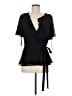 Calvin Klein 100% Polyester Black Short Sleeve Blouse Size M - photo 1