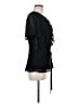 Calvin Klein 100% Polyester Black Short Sleeve Blouse Size M - photo 4