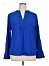 Calvin Klein Blue Long Sleeve Blouse Size XL - photo 1